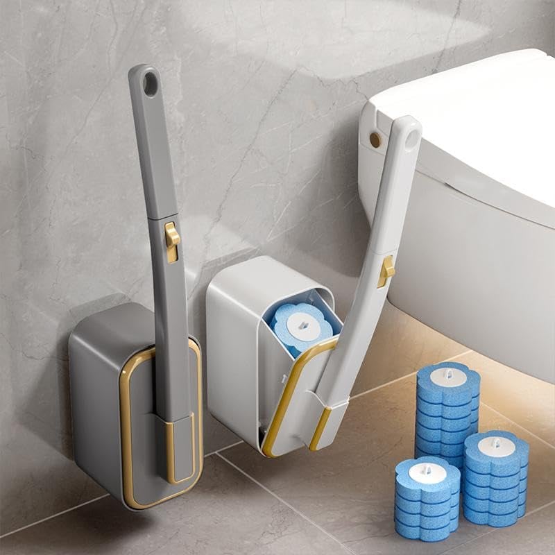 🏆PRIX SPÉCIAL DE LA SEMAINE !!✨Ensemble innovant de brosses de toilettes à fixation murale 🚽