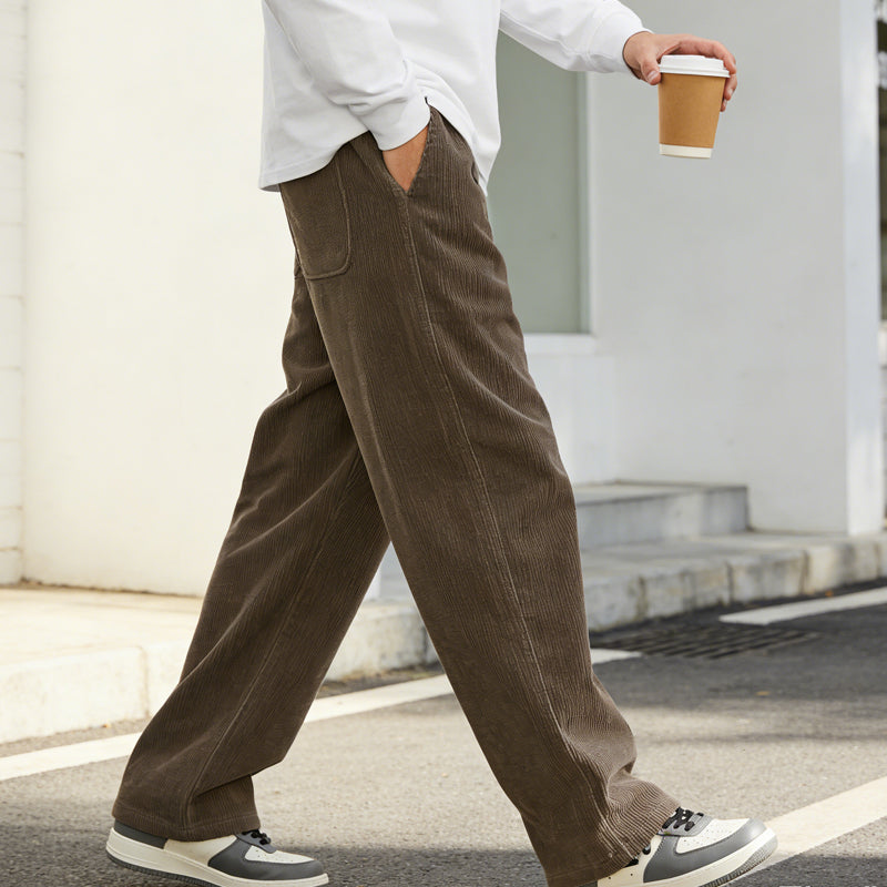 📢📢50 % de réduction !! ⏰Pantalon ample à cordon et poches pour homme