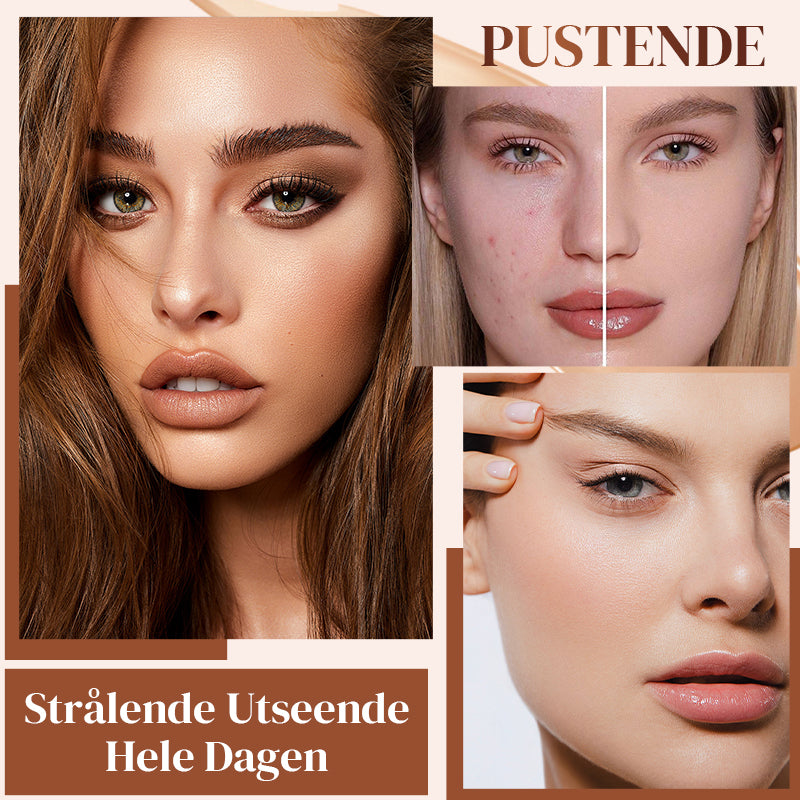 Fulldekkende concealer sett og børste