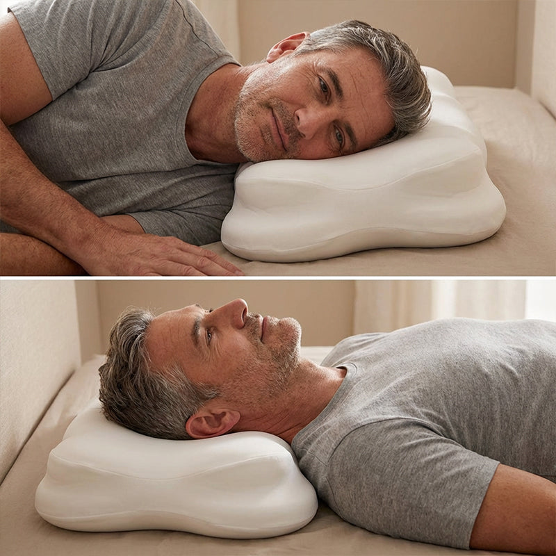 🌿 Oreiller Bio à Mémoire de Forme – Confort Ergonomique et Récupération Profonde !Remise de 60%！