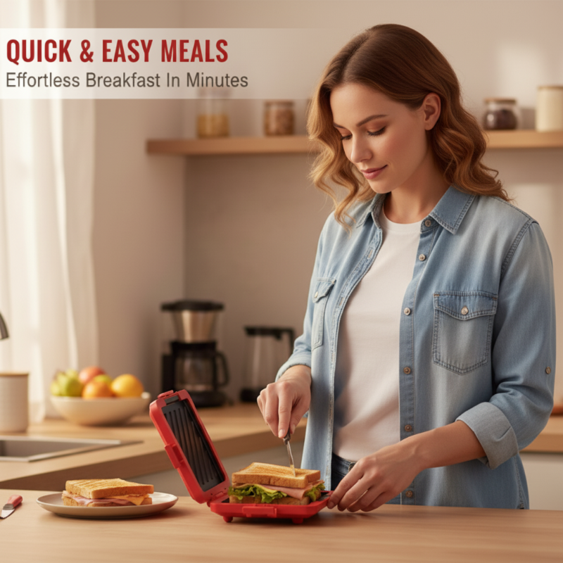 -50%！🍞 Tout-en-Un Magique | Combo Micro-ondes, Grille-Pain et Sandwich Maker | Gain de Place & Temps ✨