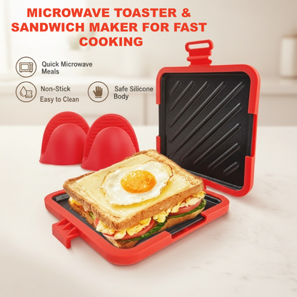 -50%！🍞 Tout-en-Un Magique | Combo Micro-ondes, Grille-Pain et Sandwich Maker | Gain de Place & Temps ✨