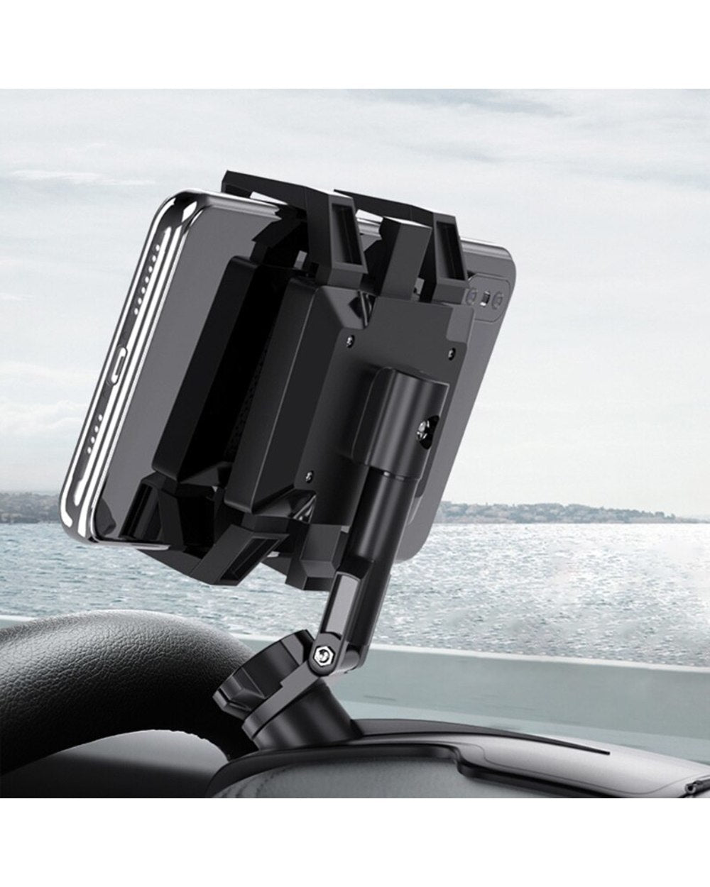 Support universel de téléphone pour tableau de bord de voiture avec rotation à 1200°