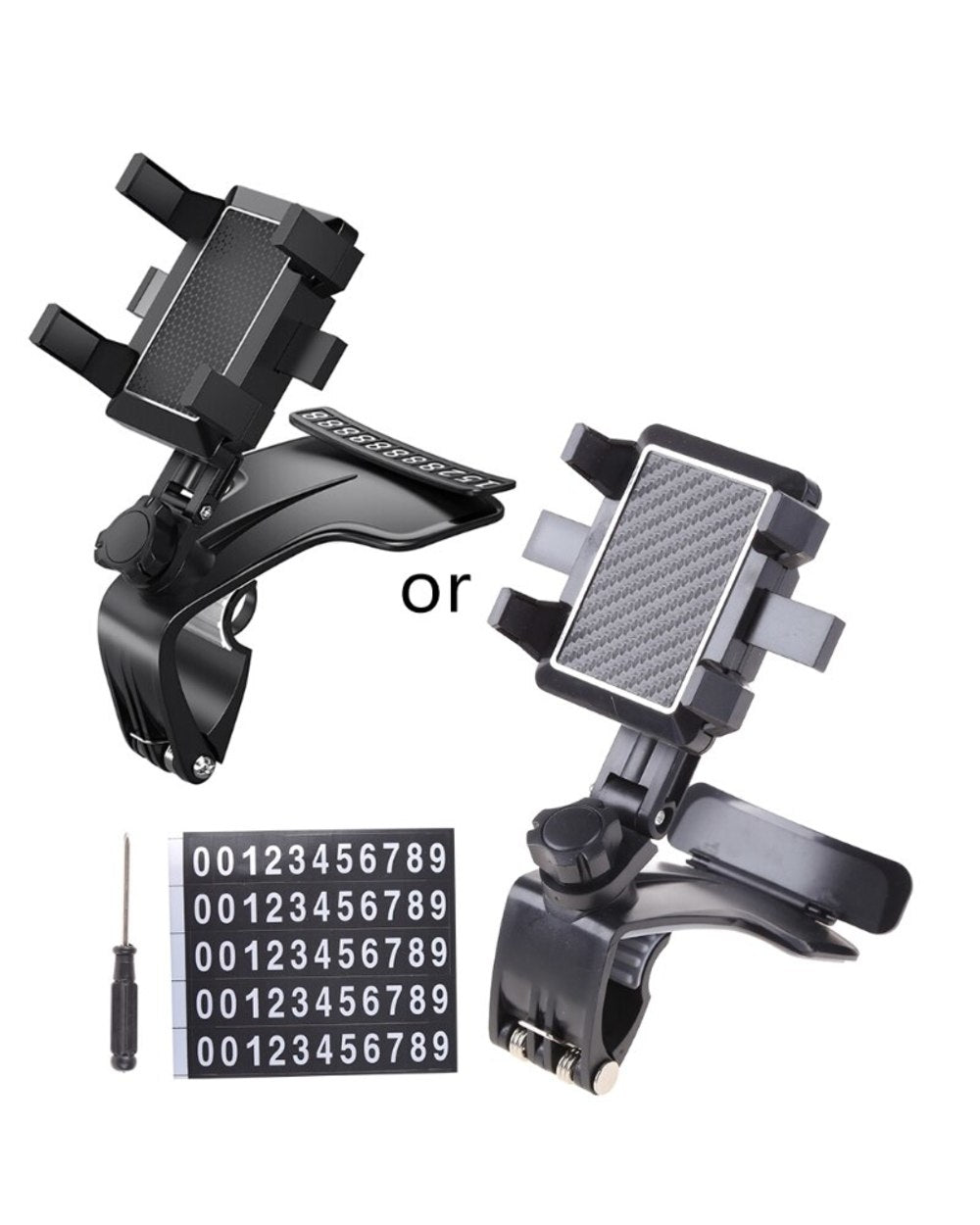 Support universel de téléphone pour tableau de bord de voiture avec rotation à 1200°