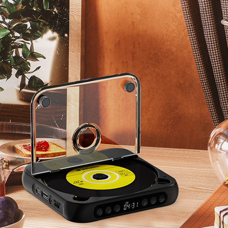 Mini lecteur CD portable｜Design rétro + Bluetooth 5.3｜Son haute fidélité pour une écoute tout au long de la journée