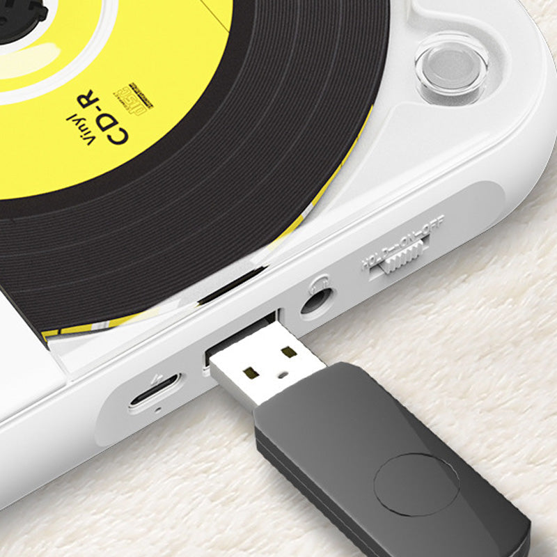Mini lecteur CD portable｜Design rétro + Bluetooth 5.3｜Son haute fidélité pour une écoute tout au long de la journée