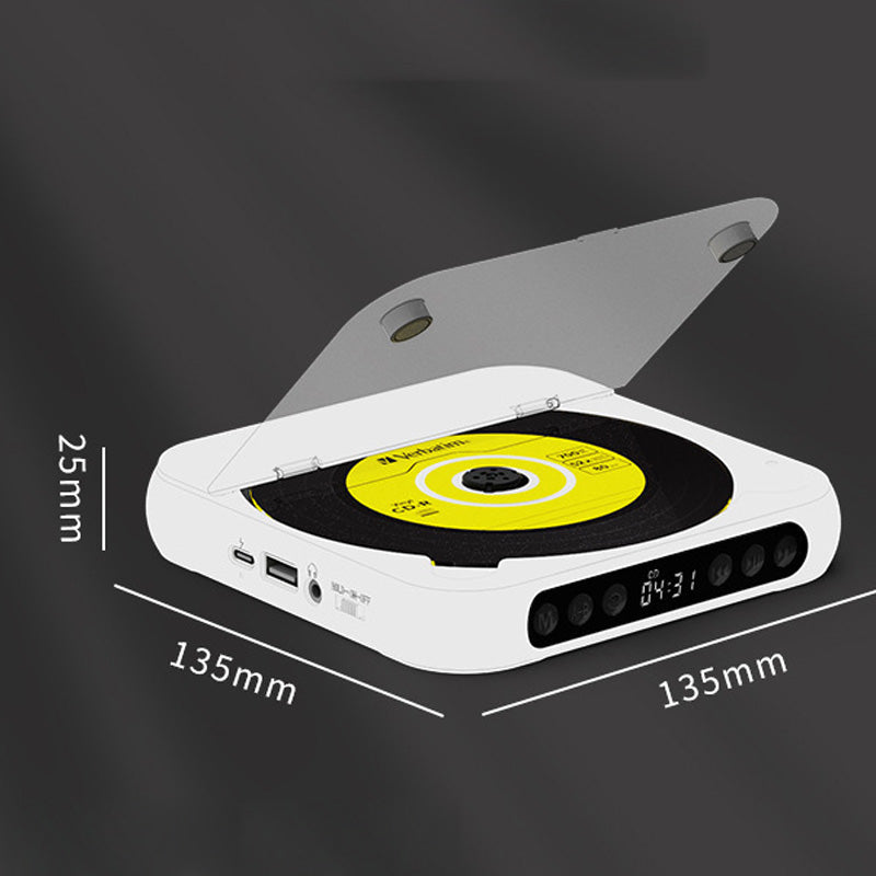 Mini lecteur CD portable｜Design rétro + Bluetooth 5.3｜Son haute fidélité pour une écoute tout au long de la journée