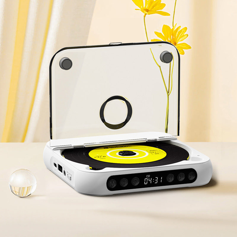 Mini lecteur CD portable｜Design rétro + Bluetooth 5.3｜Son haute fidélité pour une écoute tout au long de la journée