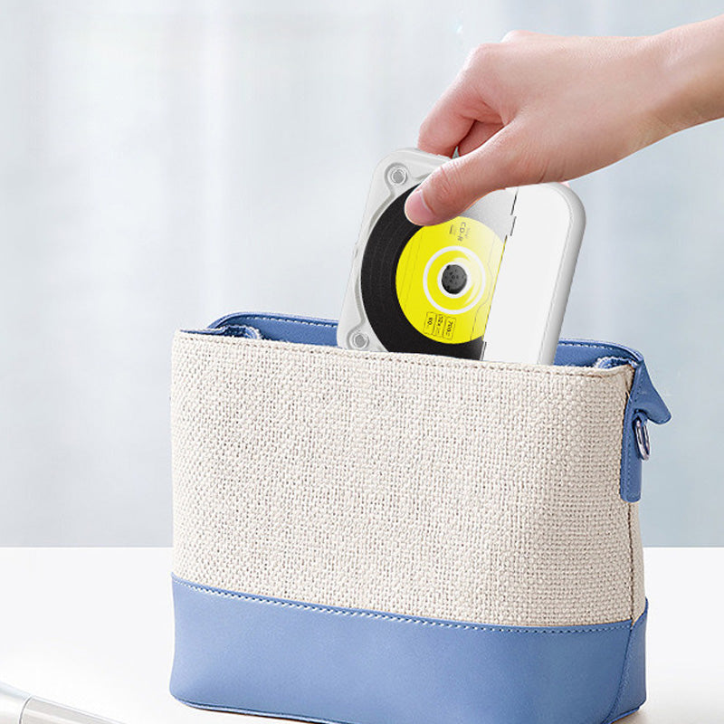 Mini lecteur CD portable｜Design rétro + Bluetooth 5.3｜Son haute fidélité pour une écoute tout au long de la journée