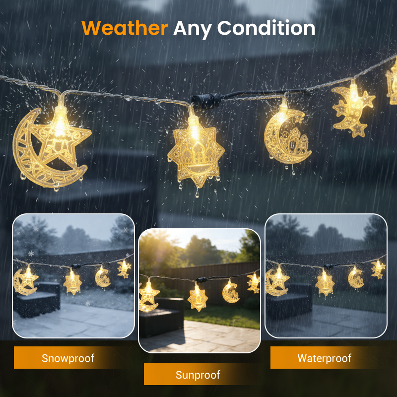 ✨ Guirlande Lumineuse LED Ramadan &amp; Eid – Décoration Festive et Chaleureuse ✨