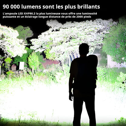 🎅🎊 Pré - vente de Noël - 50% de rabais 🎊⛄ Torche laser tactique rechargeable LED 90000 lumens élevés