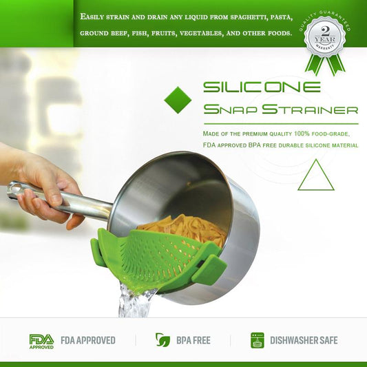 (Acheter 1 obtenez 1 gratuit)--Silicone Snap Strainer