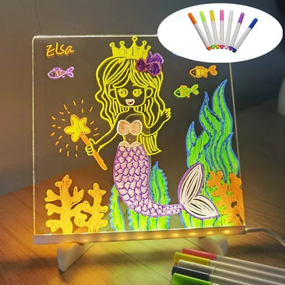 🎅Produits de Noël🎨 Tableau de notes LED 🎁 Achetez 1 et obtenez 7 stylos de couleur gratuitement