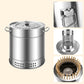 Seau barbecue non - fumeur en acier inoxydable