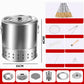 Seau barbecue non - fumeur en acier inoxydable