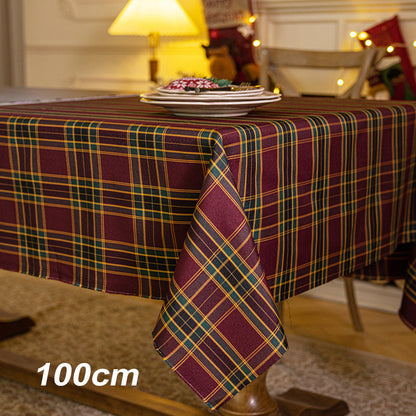 Ambiance de Noël vert et rouge classique Plaid nappe